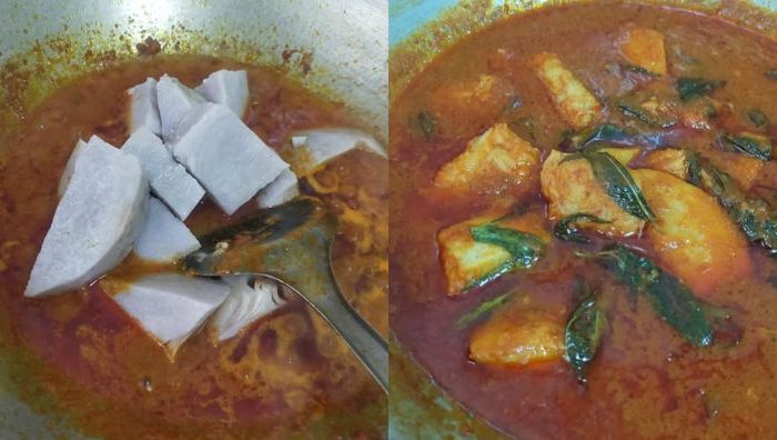 asam pedas batang keladi