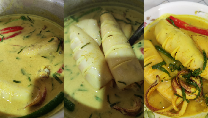 gulai kuning sotong