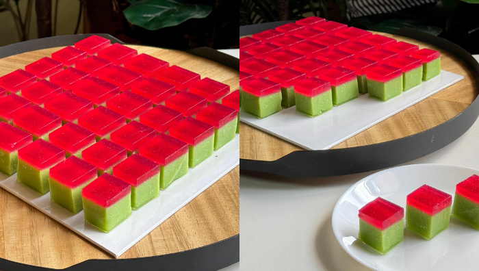 puding pandan sirap