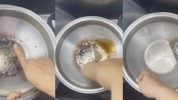 tip bersihkan kuali