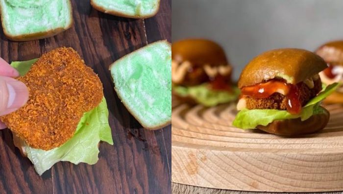 mini mantou nugget burger