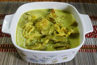 gulai pisang muda