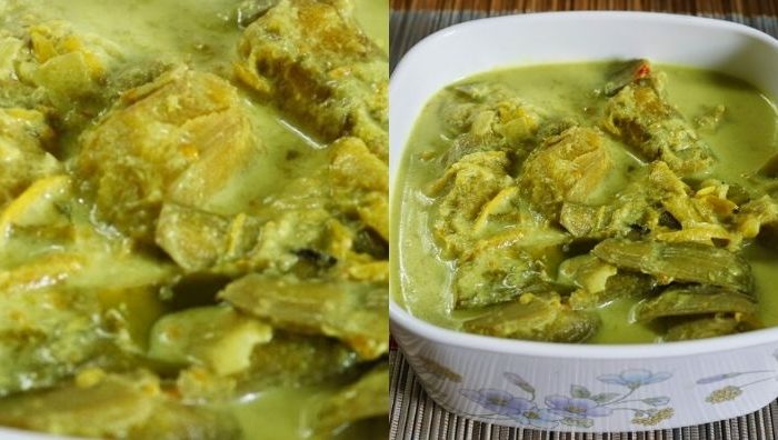 gulai pisang muda