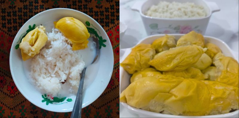 Cara Mudah Buat Pulut Durian & Kuah Santan, Nikmatnya Tak Terkata!
