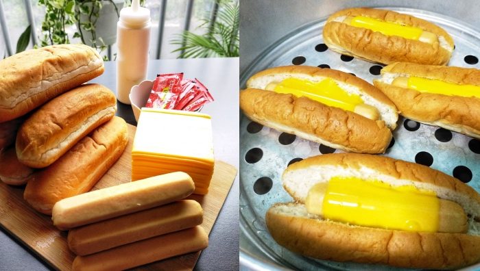 roti sosej kukus