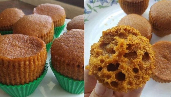 apam gula hangus kukus