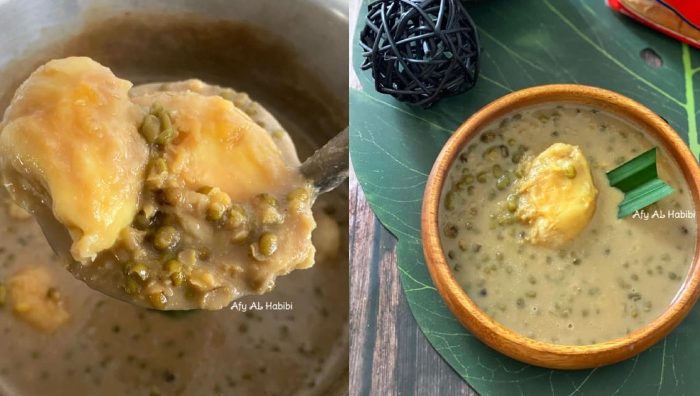 bubur kacang hijau durian