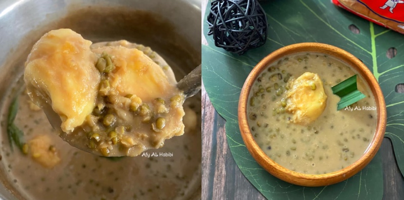 bubur kacang hijau durian