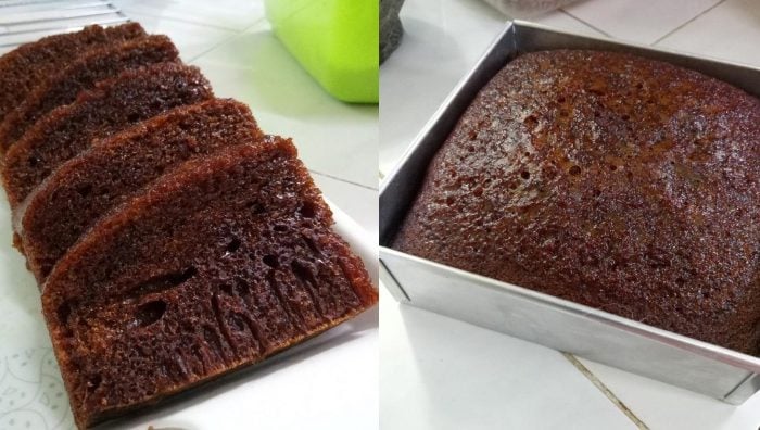 kek sarang semut kukus