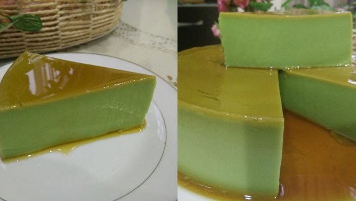puding karamel pandan