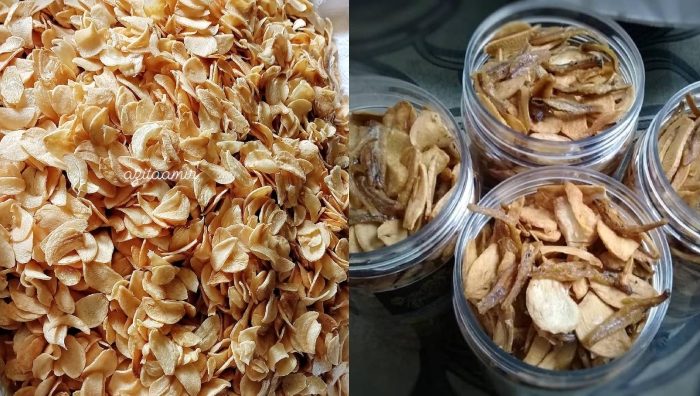 resepi bawang putih goreng