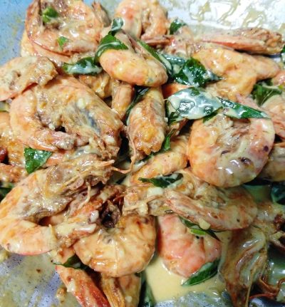 resepi butter prawn