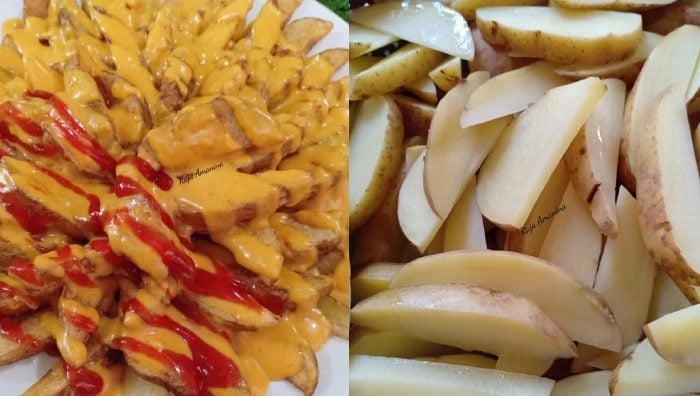 resepi cheezy wedges