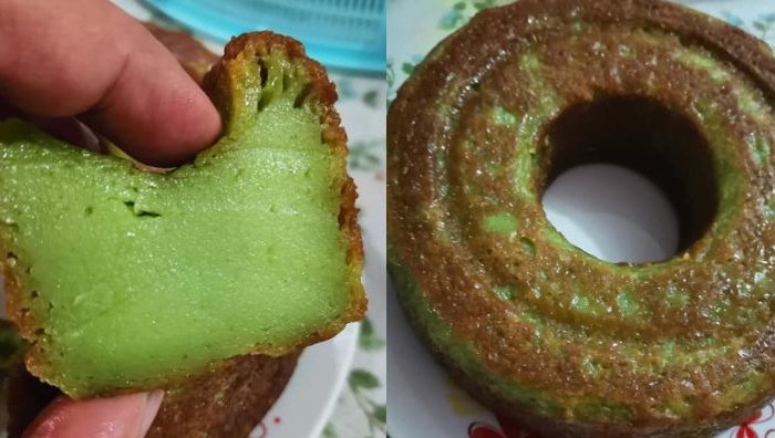 kuih bakar pandan