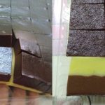 Kuih Talam Vanilla Coklat, Resipi Mudah Guna Sukatan Cawan