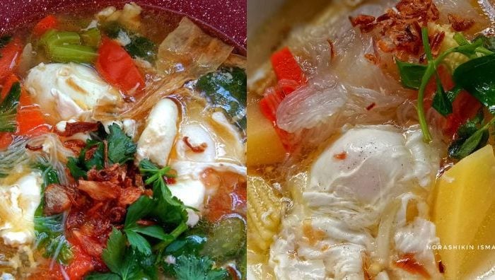 resepi sup telur suhun