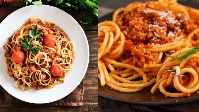 spaghetti bolognese ayam