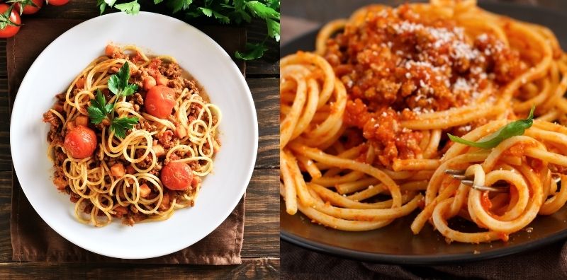 spaghetti bolognese ayam