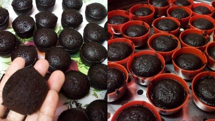 apam coklat kukus