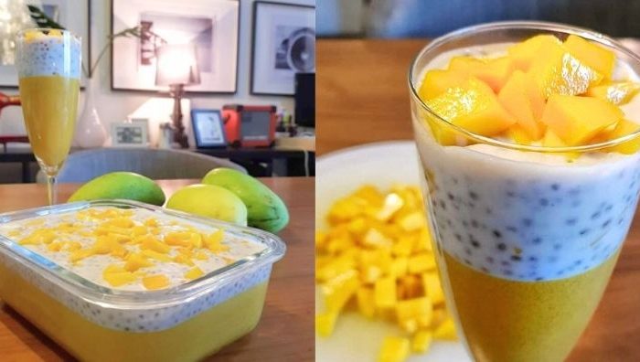 puding mangga susu