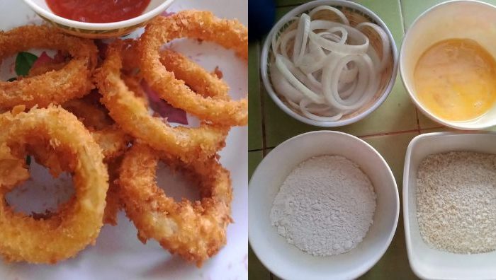 resepi onion ring