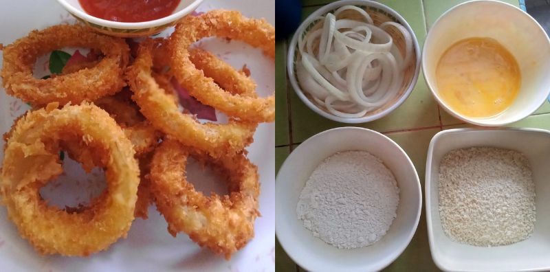 resepi onion ring