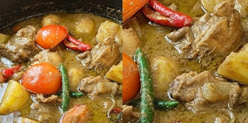 Ayam masak kurma simple