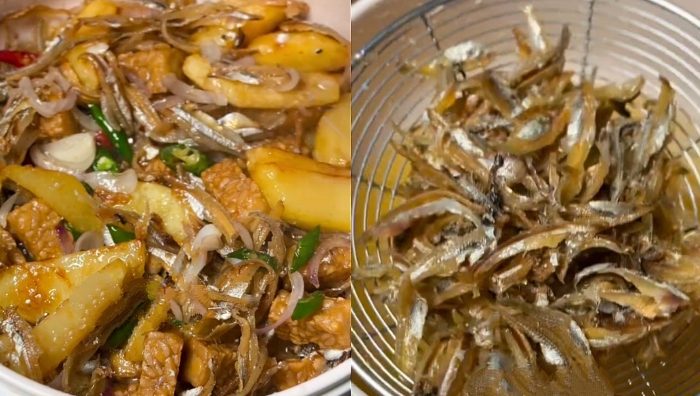 ikan bilis goreng bawang