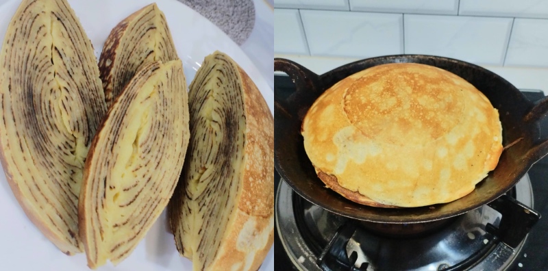 Wanita Ini Ajar Cara Buat Kek Jantung Pisang Tanpa Oven, Boleh Guna Kuali Je!