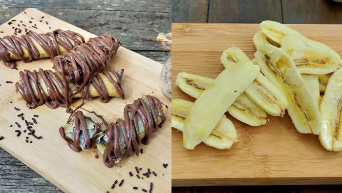popia pisang coklat