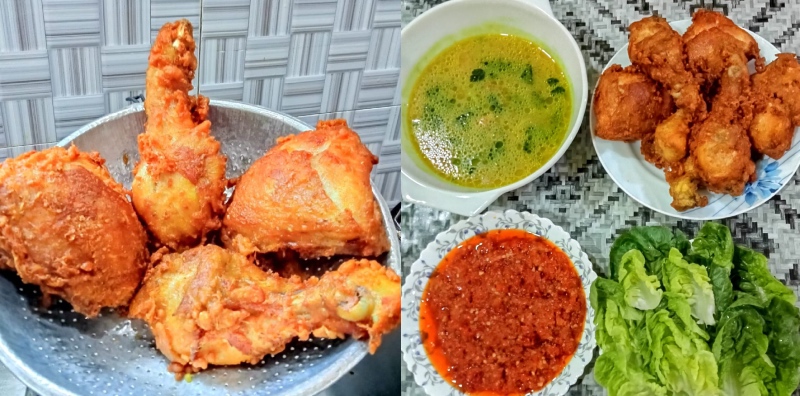 Resepi Nasi Ayam Penyet Untuk Satu Keluarga, Sekejap Je Dah Siap Masak!