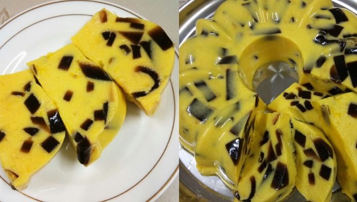 resepi puding jagung cincau