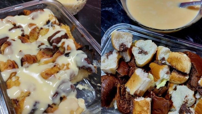 resepi puding roti simple