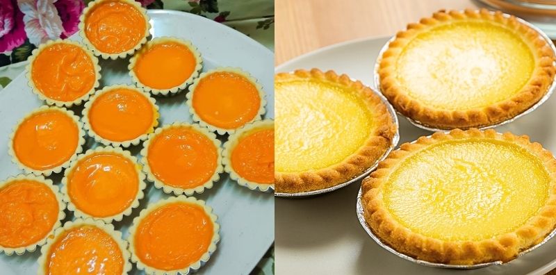 tart telur creamy