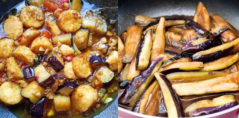 Terung Tumis Kicap Manis Bersama Tauhu Telur, Licin Pinggan Makan