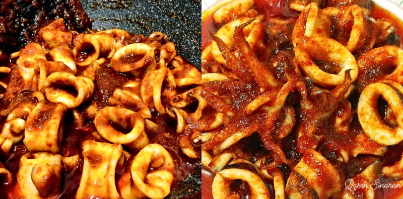 cara masak sotong sambal 