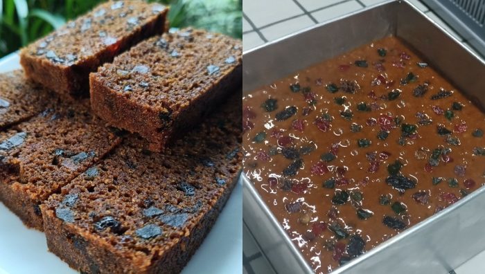 kek buah kukus