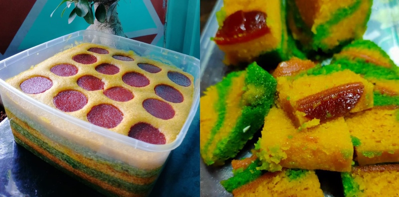 Kek Lapis Asam Manis, Lembutnya Lebih Sempurna Dengan Cara Kukus