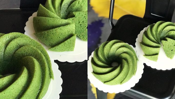 kek lumut kukus