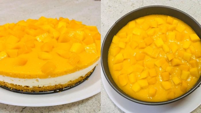 kek mangga cheese