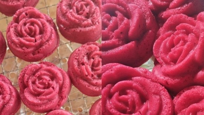 kek minyak bunga rose
