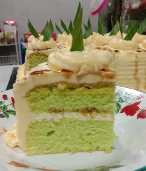 kek pandan gula melaka