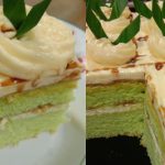 Kek Pandan Gula Melaka Lembut Berkrim, Makan Sepotong Pun Tak Puas