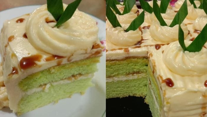 kek pandan gula melaka