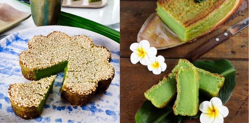 Resipi Kuih Bakar Pandan, Kuih Hijau Molek Dan Masak Dengan Sekata!