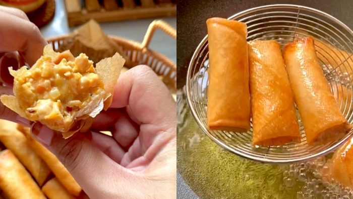popia carbonara cheese