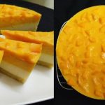 Puding Cheese Mangga 3 Layer, Nak Kemas Dan Terpotong Cantik Ada Caranya