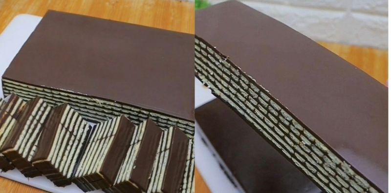 Puding Lapis Coklat Crispy, Cara Nak Buat Semudah Mengira 123!