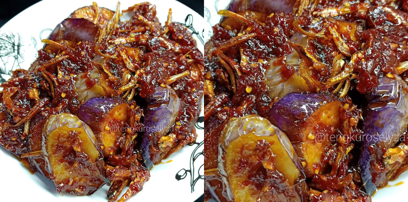 Resipi Sambal Terung Ikan Bilis, Sedap Sangat Makan Tak Puas!