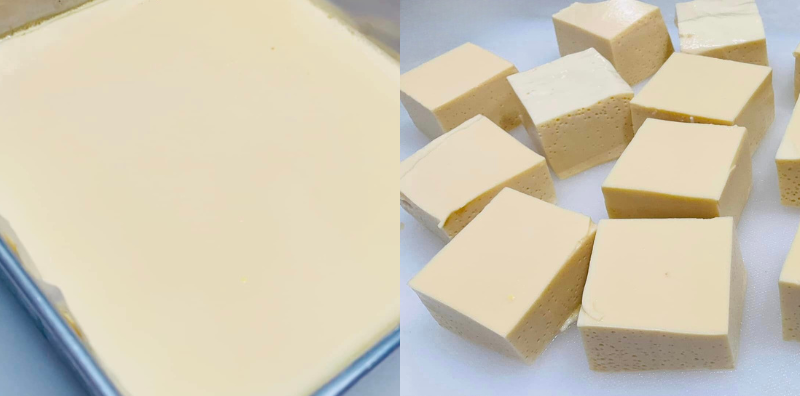 Cara Buat Egg Tofu Homemade Guna 2 Bahan, Teksturnya Lembut & Licin Elok!